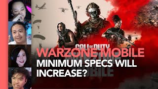 Call of Duty Warzone Mobile Minimum Specs will increase anong device affected [upl. by Suhpoelc234]