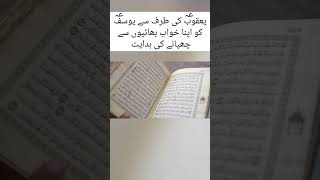 Yaqoob as ki Hazrat Yousuf as ko apna khuwab bhaiyo foryou youtubeshorts shorts [upl. by Nerin179]