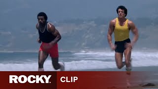 Rocky Balboa Trains with Apollo Creed  ROCKY III [upl. by Ortrud]