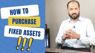 FIXED ASSETS  How to purchase fixed assets  AccroBIZ ERP [upl. by Anaela]