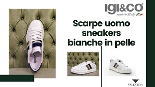 Scarpe uomo sneakers bianche in pelle [upl. by Reeves43]