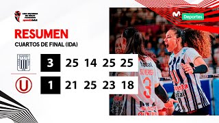 RESUMEN Alianza Lima 3️⃣  1️⃣ Universitario  4TOS DE FINAL IDA  LNSV 20232024 👋🏐🏆 [upl. by Adoh]