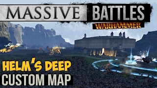 10000 Men Elves and Orcs Fight for Helms Deep Massive BattlesWarhammer Custom Map [upl. by Darsey]