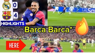 🚨 EL CLASICO 🚨 Real Madrid vs Barcelona  LALIGA All Goals Highlights 04 PART 2 [upl. by Yhpos]