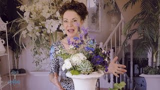 Quick and Easy Flowers A Simple Urn Floristry Arrangement Tutorial [upl. by Lynne]