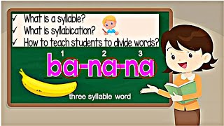 HOW TO TEACH STUDENTS TO DIVIDE WORDS  Syllables  What are syllables  Cher Ey Bi Si [upl. by Shawnee645]