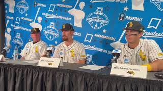 Southern Miss Baseball  Southern Miss Indiana presser after 104 Indiana win over Southern Miss [upl. by Essinger]