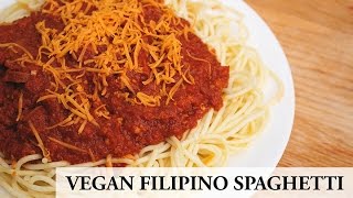 How to make Vegan Filipino Spaghetti [upl. by Fortunia428]