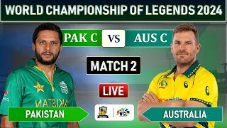 WORLD CHAMPIONSHIP OF LEGEND  PAKISTAN vs AUSTRALIA LIVE COMMENTARY  PAK vs AUS LIVE [upl. by Ecaj]