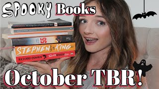 October TBR and SPOOKY Book Recommendations [upl. by Ahsiened]