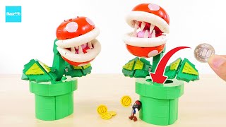 レゴ スーパーマリオ パックンフラワー 71426 貯金箱 レゴマリオ／ LEGO SuperMario Piranha Plant Speed build amp Review [upl. by Yelknirb329]