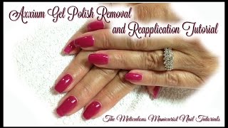 💅🏽 Gel Nails Manicure Polish Removal and Reapplication Damage Free Nails 💅🏽 [upl. by Narat]