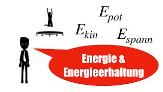 Energieerhaltung potentielle Energie vs kinetische Energie vs Spannenergie [upl. by Aicinet]