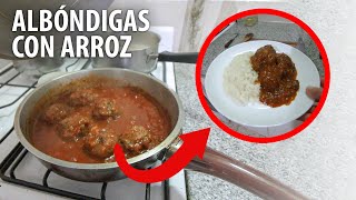 Receta de Albóndigas con Arroz [upl. by Lyontine869]