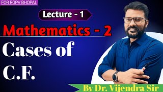 M2 Unit1 Lec1 Linear differential equation of higher order cases of CF [upl. by Garvy]