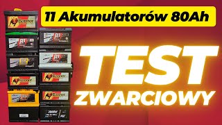 Test Akumulatorów 80Ah Prądem Zwarciowym S6E004 [upl. by Eddra491]