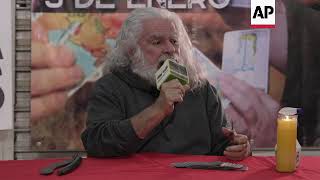 Mexico warlock makes year predictions with tarot [upl. by Ekusuy]