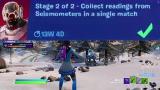 Receive Next Objective in Logjam Woodworks Collect Readings from Seismometers  Fortnite [upl. by Ecnadnac933]