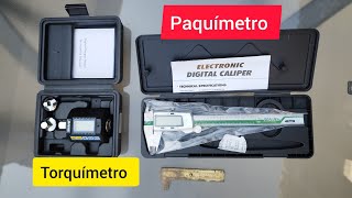 Torquímetro e Paquímetro Digital comprado no Aliexpress [upl. by Adym]