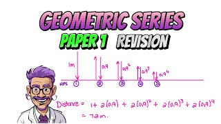 Geometric Series Basic Example  Grade 12 Revision Paper 1 Part 19 of 34 [upl. by Nnylidnarb]