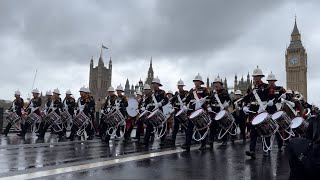 March Back to Waterloo Station after King Charles III Coronation [upl. by Stanwinn]