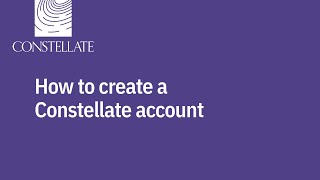 Create a Constellate account [upl. by Davide]