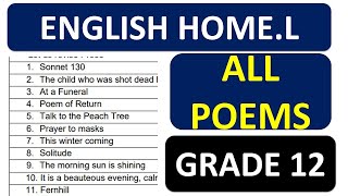 ALL POEMS P2 ENGLISH HOME LANGUAGE POEMS 2024 GRADE 12 2024 FINAL EXAMS NOVEMBER PREP THUNDEREDUC [upl. by Mayor864]