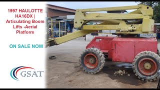 1997 HAULOTTE HA16DX Articulating Boom Lifts Aerial Platform [upl. by Dnomrej791]