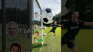 🦶PRO FOOTBALL PLAYERS KICK CHALLENGE⚽️challenge football soccer foryou best [upl. by Mighell402]