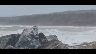 November Gale Arisaig Lighthouse Nova Scotia 2024 [upl. by Alaikim]