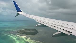 HD  STUNNING FLORIDA KEYS APPROACH amp LOW LANDING  United 737700 Landing in Key West EYW [upl. by Winonah]