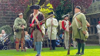 Troops and Firearms Display of 6th Virginia Regiment  Reenactment Weekend at Oakwell Hall [upl. by Havstad739]