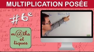 Poser une multiplication  Sixième [upl. by Llertnac45]