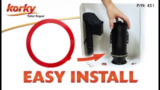 How to Install 2X LongLife Toilet Flush Valve Seal Fits Kohler® by Korky [upl. by Butterfield156]