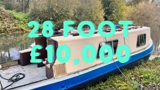 28ft narrowboat liveaboard canal river boat [upl. by Yeslaehc896]