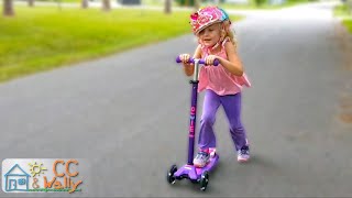 LED Scooter Micro Kickboard  Maxi Deluxe review [upl. by Leaper67]