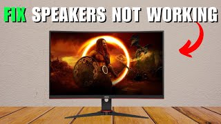 How To Fix AOC Monitor Speakers Not Working [upl. by Jump]