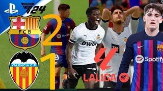 FC BARCELONA VS VALENCIA CF  LALIGA  EA SPORTS FC25  gameplay ps5 [upl. by Jaehne157]