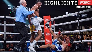 Matias vs Ponce HIGHLIGHTS February 25 2023  PBC on Showtime [upl. by Mungo358]