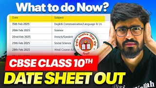 CBSE Class 10 Date sheet OUT 😱  What to do NOW🚨 [upl. by Oilicec]