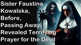 The Last Prayer of Sister Faustina Kowalska The Formula that Terrifies Satan [upl. by Galang634]