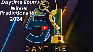 Daytime Emmy Winner Predictions for 2024 Surprise Nomination amp History Madeboldandbeautiful [upl. by Nnaeiluj]