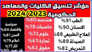 رسميآ تنسيق الكليات ✅ تنسيق المرحلة 1و2علمي وادبي 20242025تنسق حسبات ومعلوماتالطبالصيدلةالهندسة [upl. by Ateerys]