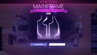 I GOT THE NEW GOLD MAINFRAME DECAL IN ROCKET LEAGUE  BEST DECAL [upl. by Wenger]