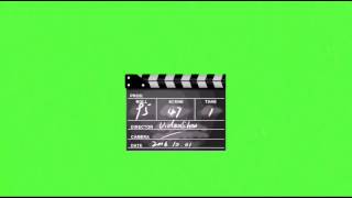 Clapperboard Green Screen  Chroma Key [upl. by Taam832]