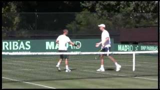 Australian Davis Cup team practice [upl. by Adnouqal]