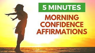 5 Minute Morning Affirmations for Confidence  21 Day Challenge [upl. by Asenav]