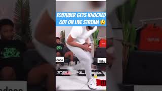 YouTuber Gets Knocked Out On Live Stream funny ufc boxing mayweather tankdavis viralvideo [upl. by Ahsenauj]