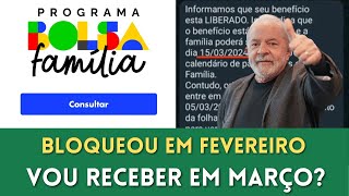 💥ATENÇÃO QUEM FOI BLOQUEADO EM FEVEREIRO VOLTA RECEBER EM MARÇO E RECEBE O RETROATIVO [upl. by Aiht]