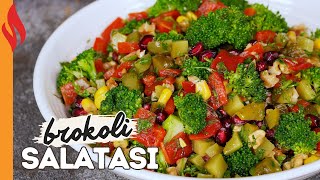 Narlı Cevizli Brokoli Salatası Tarifi  Nasıl Yapılır [upl. by Halla]